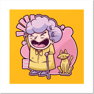 Grumpy Grandma Posters and Art